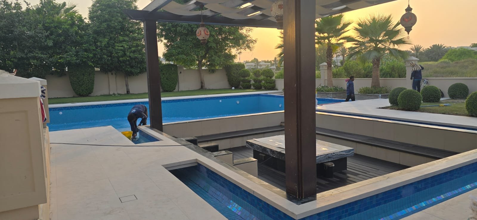 Silicon Oasis Concrete Jacuzzi
